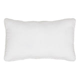 White Chunky Cable Knit Lumbar Throw Pillow 12x20