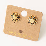 Mini Daisy Flower Stud Earrings