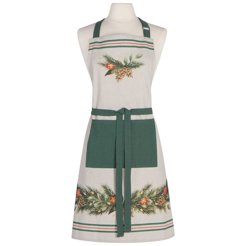 Now Designs Deck The Halls Cotton Chef's Apron