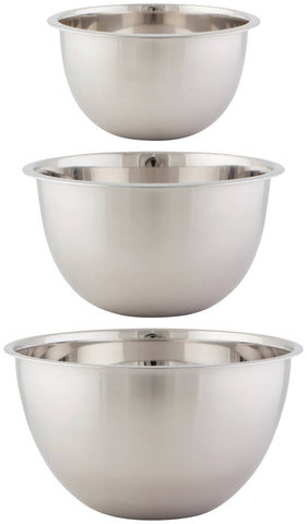 Stainless Steel Mixing Bowls Set of 3