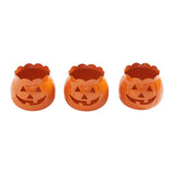 Jack-O-Lantern Candle Holder  3x3.5x3.5