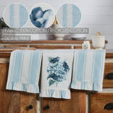Hydrangea- Ruffled Tea Towel