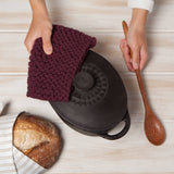 Wine Knit Potholder