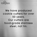 Fox Run Stainless Steel Snowflake Cookie Cutter Set, Set 5