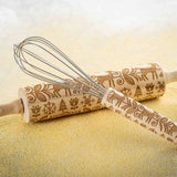 Embossed Decorative Whisk, Winter Design