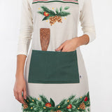 Now Designs Deck The Halls Cotton Chef's Apron