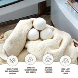 100% Pure Wool Dryer Balls | 3-Pack Barn Box | White