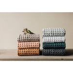 Stone Organic Cotton Waffle Hand Towel