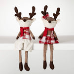 Plush Plaid Reindeer