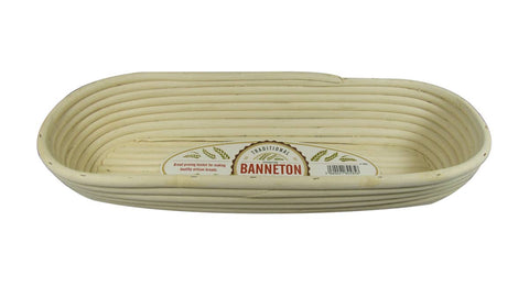 Banneton Oval Basket 15.7"x6.3" X3" Natural / Natural Cane