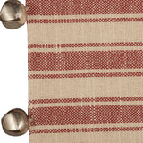 Sleigh Bells Ring Ticking Stripe Runner 72Lx13W