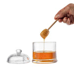 Honey Dipper Set, Includes Glass Jar & Wood Dipper