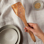 Olive Wood Slotted Spatula