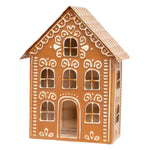 Metal Gingerbread House Luminary - 12"H
