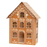Metal Gingerbread House Luminary - 12"H
