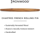 Ironwood French Rolling Pin, 20"