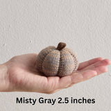 Cozy Knit Pumpkin "Misty Gray" 2.5"