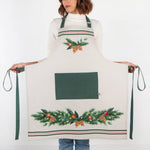 Now Designs Deck The Halls Cotton Chef's Apron