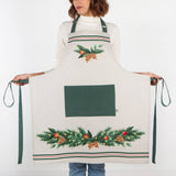 Now Designs Deck The Halls Cotton Chef's Apron