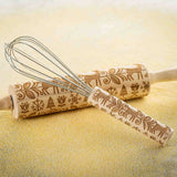 Embossed Decorative Whisk, Winter Design