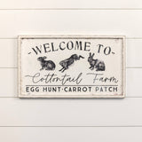 WELCOME TO COTTONTAIL FARM SIGN