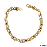Paperclip Chain Bracelet: Gold