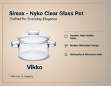 Clear Glass Simmer Pot With Lid