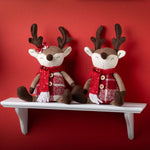 Plush Sitting Reindeer