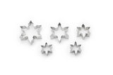 Fox Run Stainless Steel Snowflake Cookie Cutter Set, Set 5