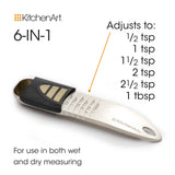 KitchenArt Pro Adjust-A-Tablespoon, Satin, 6.25" x 1.5" x 1"