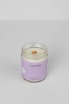 Lavender Essential Oil Beeswax Wooden Wick Jar Candle