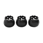 Jack-O-Lantern Candle Holder Black - 3x3.5x3.5