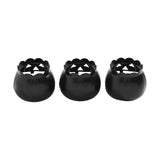Jack-O-Lantern Candle Holder Black - 3x3.5x3.5