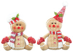 PEPPERMINT GINGERBREAD SITTER 2 ASSORTED