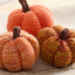 Cozy Knit Pumpkins "Spiced Maple" 4"