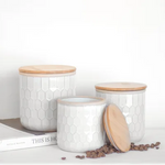 HONEYCOMB CANISTERS W/LIDS