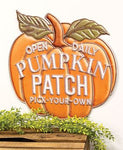 Pumpkin Patch Open Daily Metal Sign