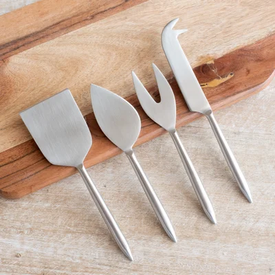 7" STAINLESS STEEL 4 PC SERVING SET