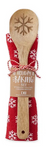 Snowflake Holiday Baking Dishtowel + Spoon Gift Set