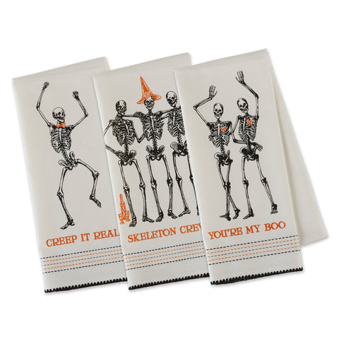 Skeletons Printed Dishtowel