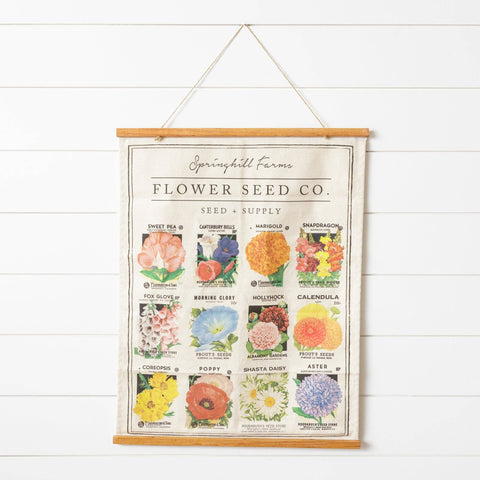 Canvas Wall Hanging - Flower Seed Co.