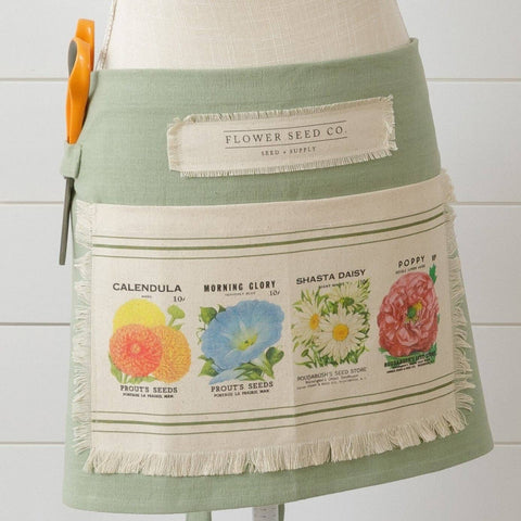 Half Apron - Flower Seed Packets