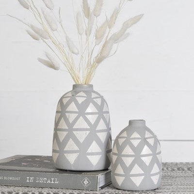 PATTERN VASES - SET OF TWO
