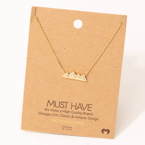 Studded Mountain Range Necklace