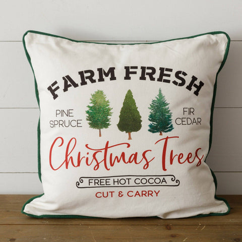 Two-Sided Pillow - Farm Fresh Christmas Trees