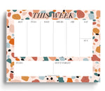 Terrazzo Weekly Planner Notepad