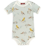 MILKBARN Blue Bird Organic Cotton Short Sleeve One Piece